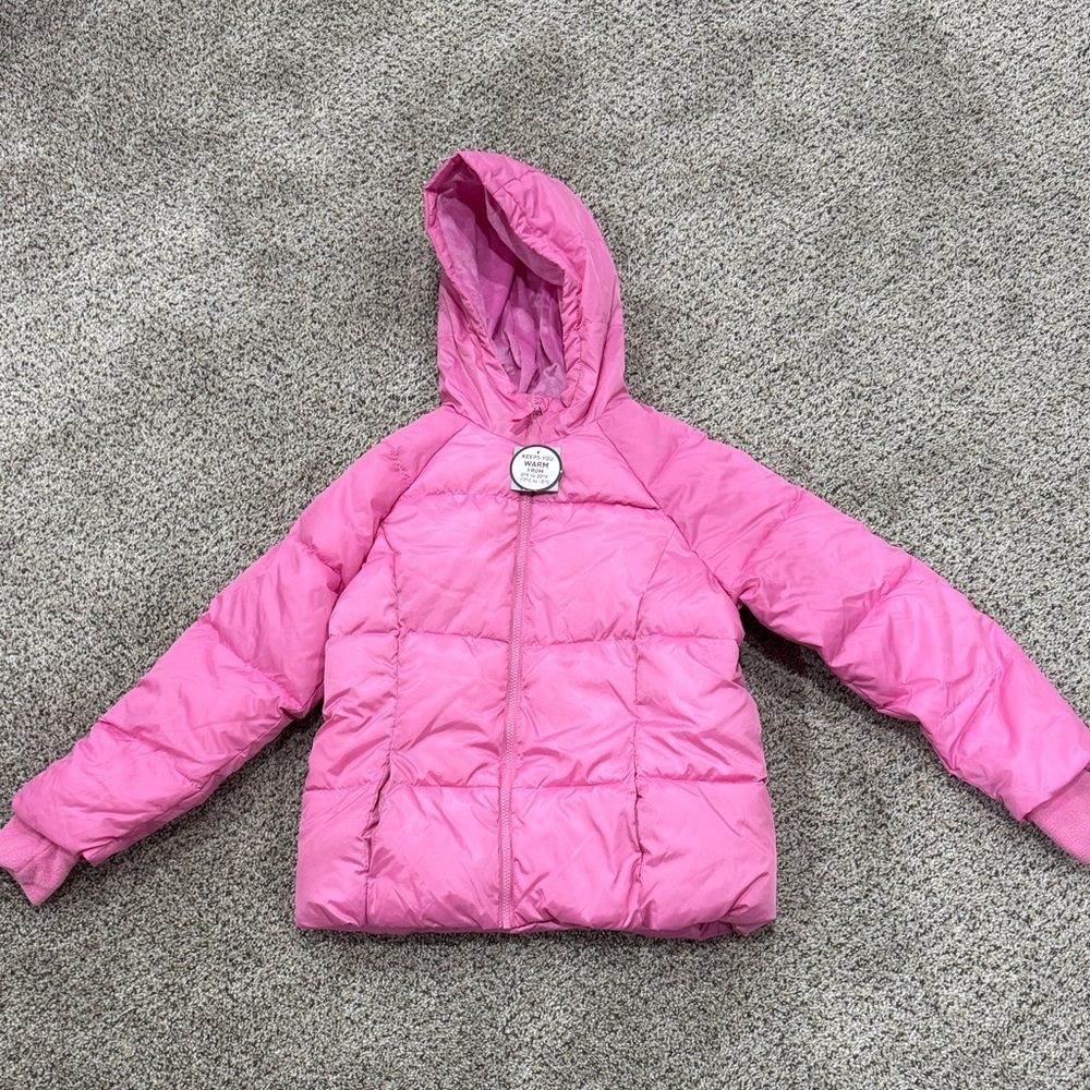 Swiss Tech Pink Hooded Puffer Jacket - Kids